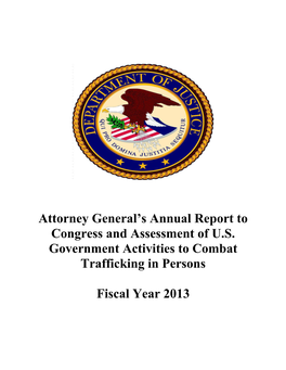 Attorney General's Annual Report to Congress and Assessment of U.S