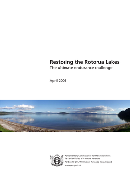 Restoring the Rotorua Lakes: the Ultimate Endurance Challenge