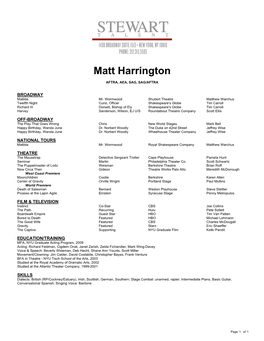 Matt Harrington