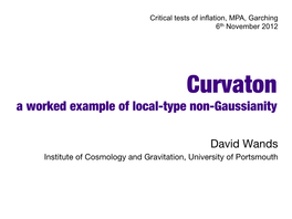 Curvaton� a Worked Example of Local-Type Non-Gaussianity
