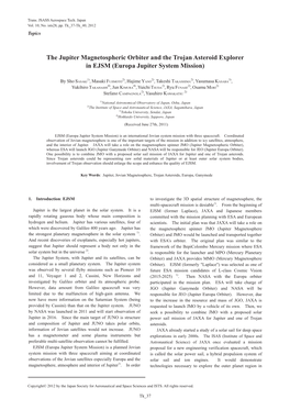 The Jupiter Magnetospheric Orbiter and the Trojan Asteroid Explorer in EJSM (Europa Jupiter System Mission)