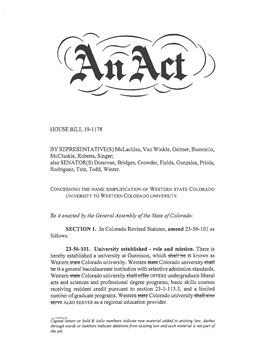 HOUSE BILL 19-1178 by REPRESENTATIVE(S) Mclachlan, Van Winkle, Geitner, Buentello, Mccluskie, Roberts, Singer; Also SENATOR(S) D