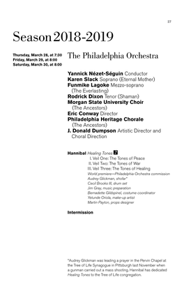 Hannibal Healing Tones | the Philadelphia Orchestra