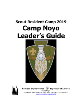 Camp Noyo Leader's Guide