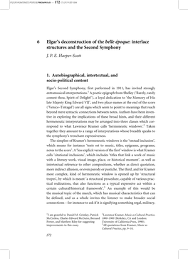 6 Elgar's Deconstruction of the Belle Époque: Interlace Structures and The