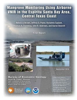 Mangrove Monitoring Using Airborne VNIR in the Espiritu Santo Bay Area, Central Texas Coast