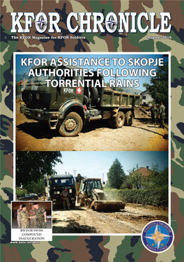 Kfor Assistance to Skopje Authorities Following Torrential Rains