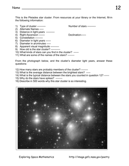 Problem 52 Measuring the Size of a Star Cluster