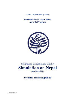 Nepal Simulation Scenario and Background