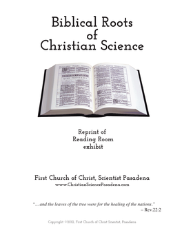 Biblical Roots of Christian Science