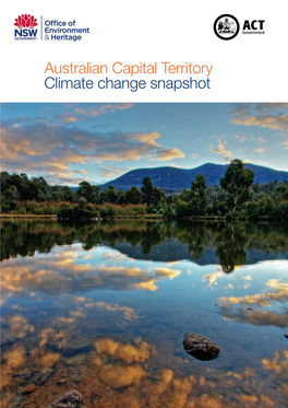 Australian Capital Territory Climate Change Snapshot Overview of Australian Capital Territory Climate Change