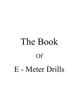 Book of E-Meter Drills.Pdf
