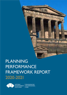 Planning Performance Framework Report 2020-21