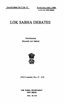 Lok Sabha Debates