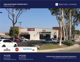 NNN INVESTMENT OPPORTUNITY National City | CA