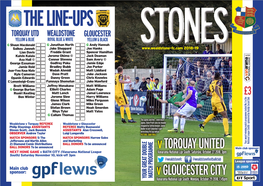 Vtorquay UNITED Vgloucester CITY