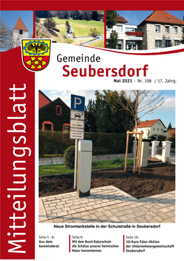 Mai 2021· Seubersdorf Der Unternehmergemeinschaft 10-Euro-Taler-Aktion 19:Seite Nr