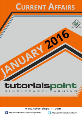 Current Affairs January 2016