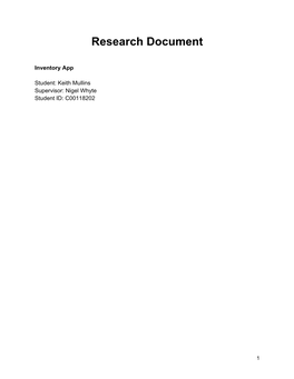Research Document