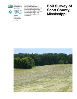 Soil Survey of Scott County, Mississippi