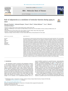 BBA - Molecular Basis of Disease 1865 (2019) 413–427