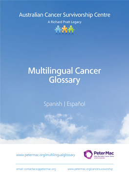 Multilingual Cancer Glossary Spanish | Español A