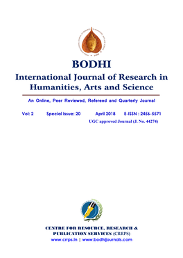 April 2018 E-ISSN : 2456-5571 UGC Approved Journal (J