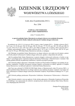 Uchwała Nr XVIII/82/2012 Z Dnia 17 Września 2012 R