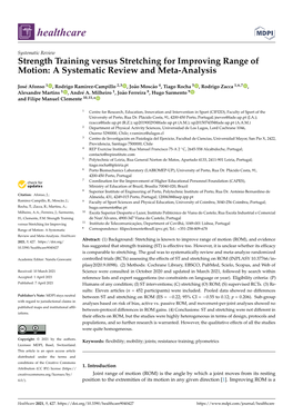 Strength Training Versus Stretching for Improving Range of Motion: a Systematic Review and Meta-Analysis