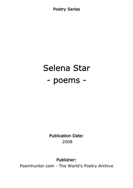 Selena Star - Poems