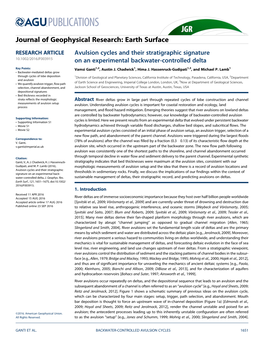 Avulsion Cycles and Their Stratigraphic Signature on an Experimental