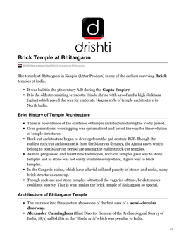 Brick Temple at Bhitargaon