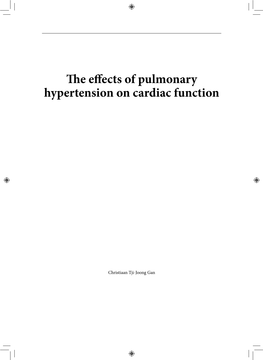 The Effects of Pulmonary Hypertension on Cardiac Function