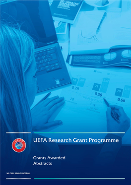 UEFA Research Grant Programme 2019/20 Abstracts