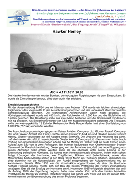 Hawker Henley