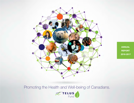 Promoting the Health and Well-Being of Canadians. TABLE of CONTENTS