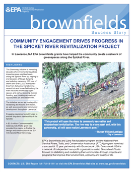 Community Engagement Drives Progress in the Spicket River Revitalization Project