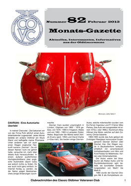 Monats-Gazette