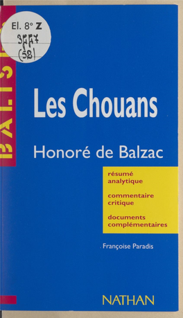 Les Chouans. Honoré De Balzac. Résumé Analytique, Commentaire