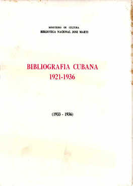 Cubana 1921-1936