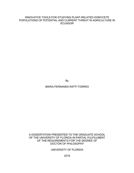 University of Florida Thesis Or Dissertation Formatting