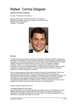 Rafael Correa Delgado (Rafael Vicentecorrea Delgado)