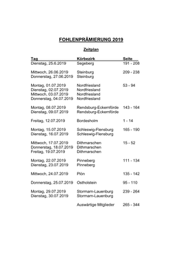 Fohlenprämierung 2019