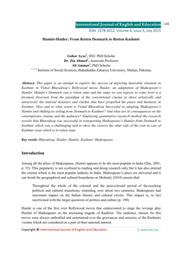 International Journal of English and Education Introduction