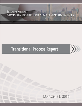 Transitional Process Report