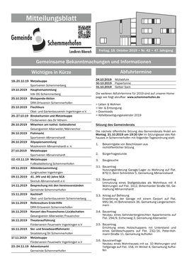 Mitteilungsblatt