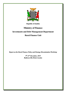 Dissemination Meetings for the Rural Finance
