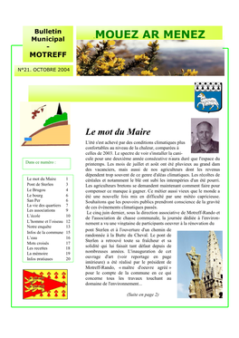 Bulletin 21 Octobre 2004