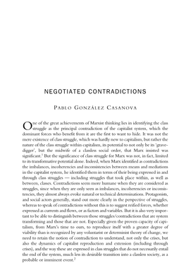 Negotiated Contradictions