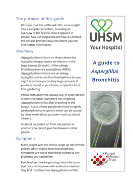 A Guide to Aspergillus Bronchitis